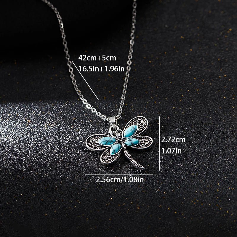 Dragonfly Dreams Pendant Necklace | Silver 3
