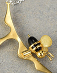 Dripping Honey Bee Necklace | Sterling Silver 5