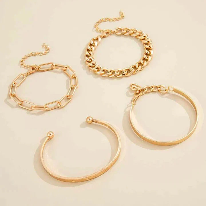 Elan Mercer Bracelet Set | Gold 1