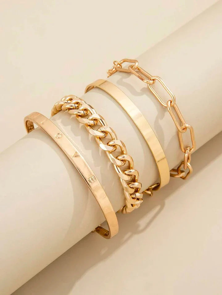 Elan Mercer Bracelet Set | Gold 2