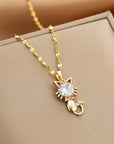 Elegant Cat Necklace | Gold-Plated 1