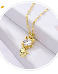 Elegant Cat Necklace | Gold-Plated 5