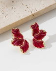 Elegant Floral Enamel Earrings for Women | Enamel 0
