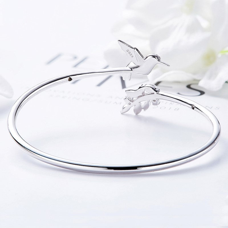Elegant Hummingbird Ring | Rhinestone Jewelry | Nature-Inspired Accessory 1