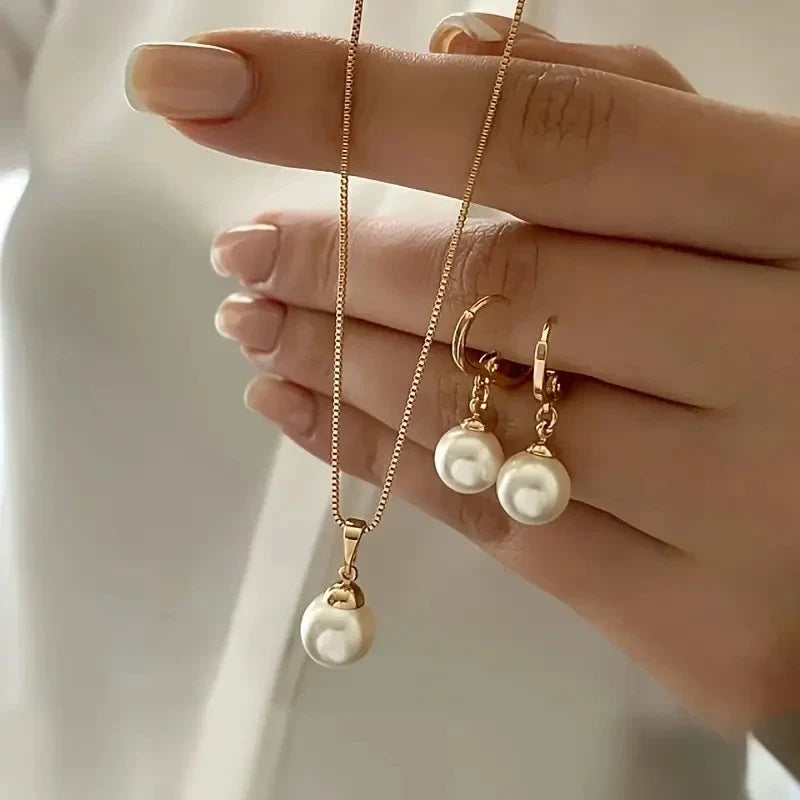 Elegant Imitation Pearl Set | Imitation Pearl 0