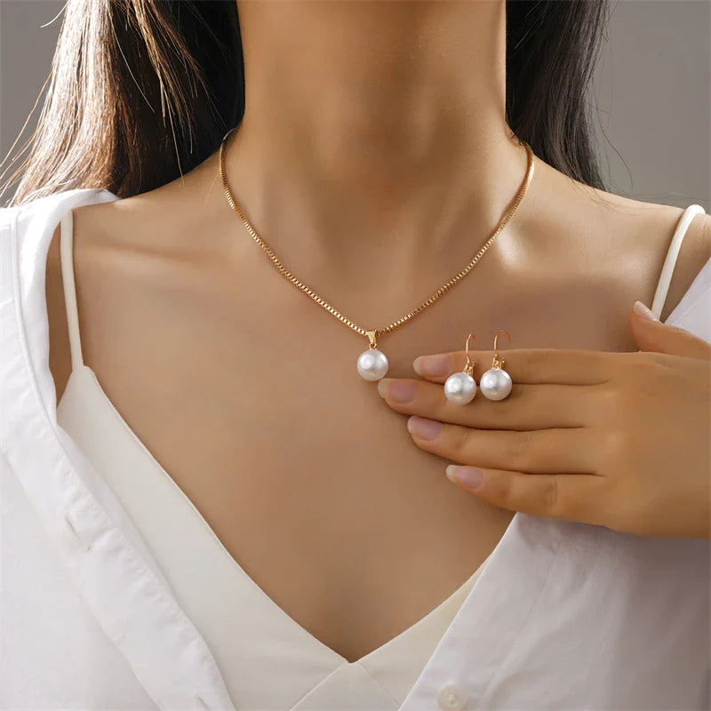 Elegant Imitation Pearl Set | Imitation Pearl 1