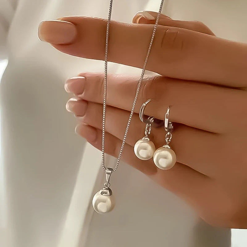Elegant Imitation Pearl Set | Imitation Pearl 3