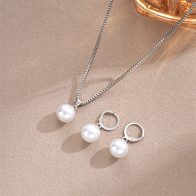 Elegant Imitation Pearl Set | Imitation Pearl 4