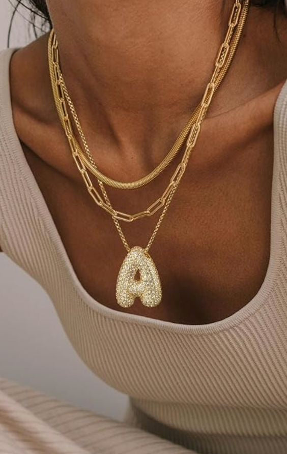Elegant Initial Necklace | Gold 0