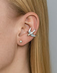 Elegant Women's Silver Swallow Bird Clip-On Earrings | Nature-Inspired Jewelry | Lightweight Comfort | Versatile Style 5