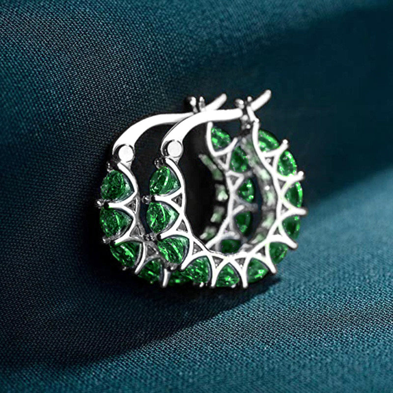 Elena Marlowe Hoop Earrings | White Gold 0