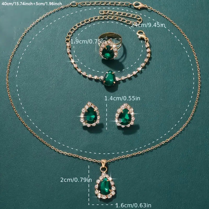 Elisandre Vermont Jewelry Set | Gold 3
