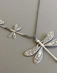 Elysian Dragonfly Necklace | Symbol of Change | Vintage Charm | Elegant Design 0