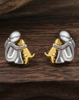 Embrace Love | Two-Tone Hug Earrings | Heartwarming Design | Perfect Gift for Pet Lovers 0