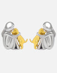 Embrace Love | Two-Tone Hug Earrings | Heartwarming Design | Perfect Gift for Pet Lovers 1