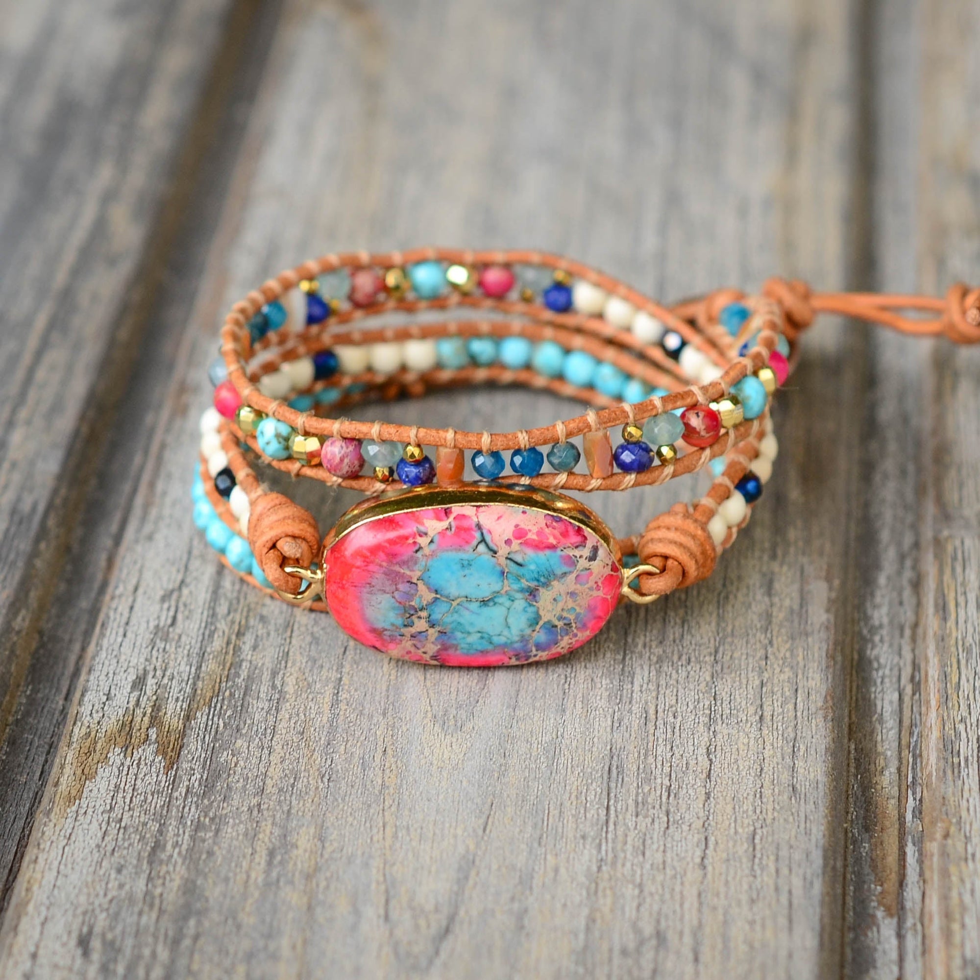Emperor Apatite Wrap Bracelet | Apatite 0