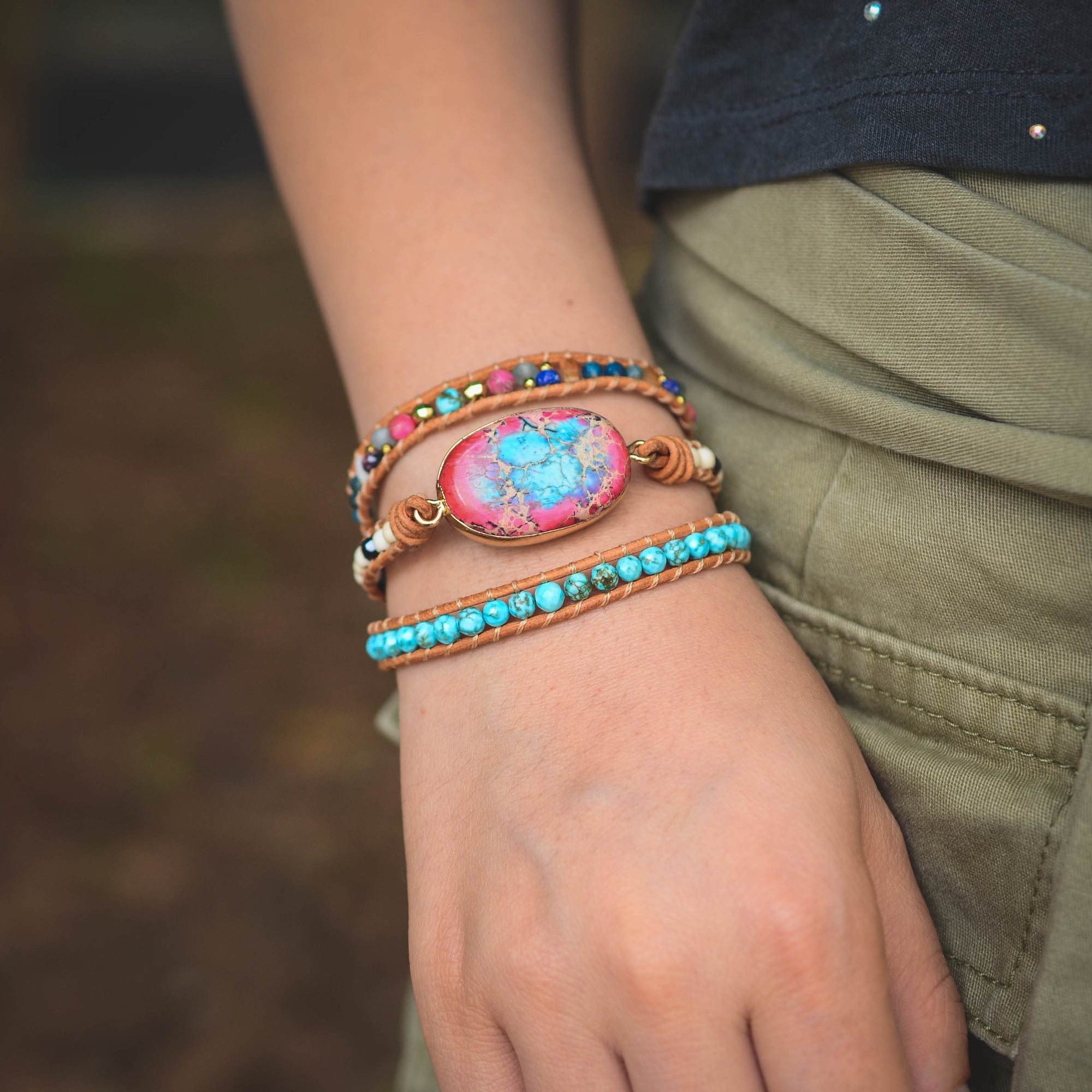 Emperor Apatite Wrap Bracelet | Apatite 2