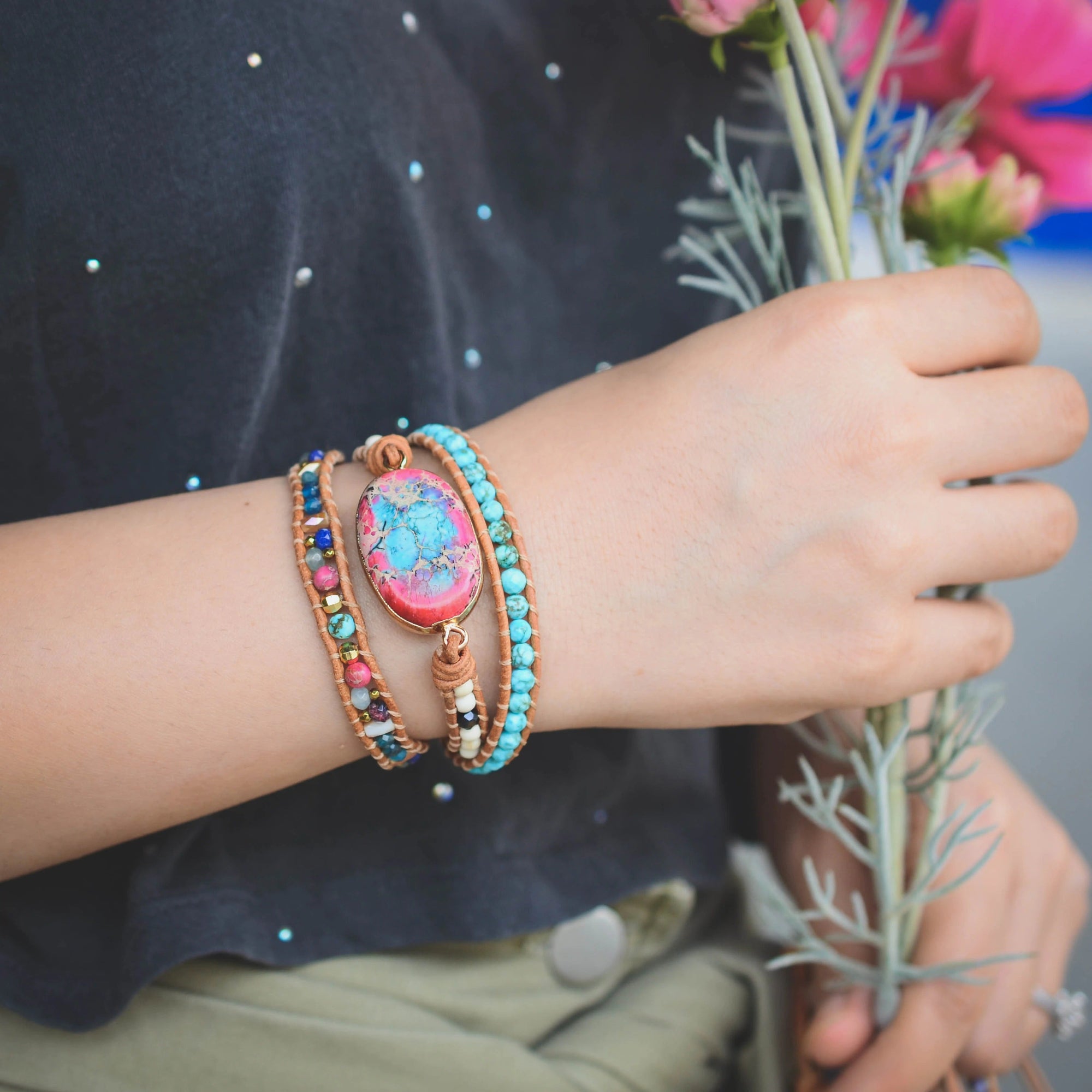 Emperor Apatite Wrap Bracelet | Apatite 3