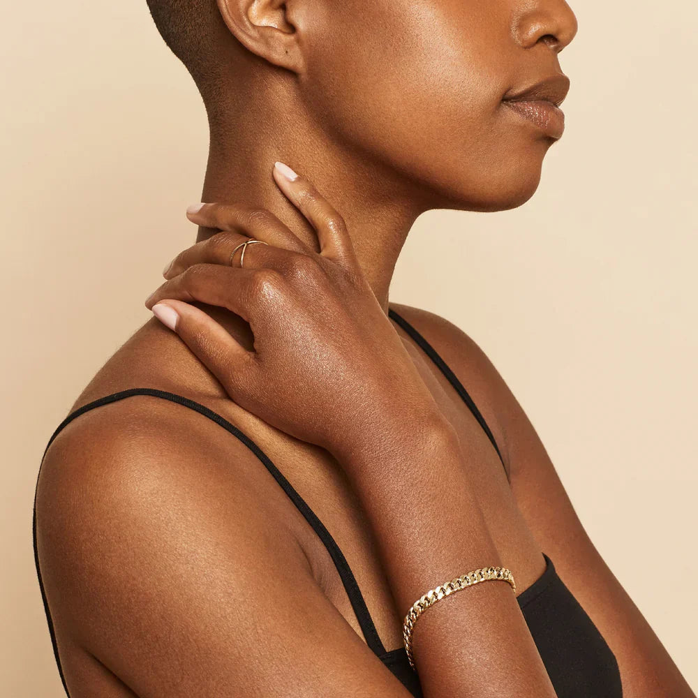 Estate Cuban Bracelet | Gold 1