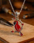 Eternal Love Cardinal Necklace | Memorial Jewelry | Spiritual Comfort Necklace 0