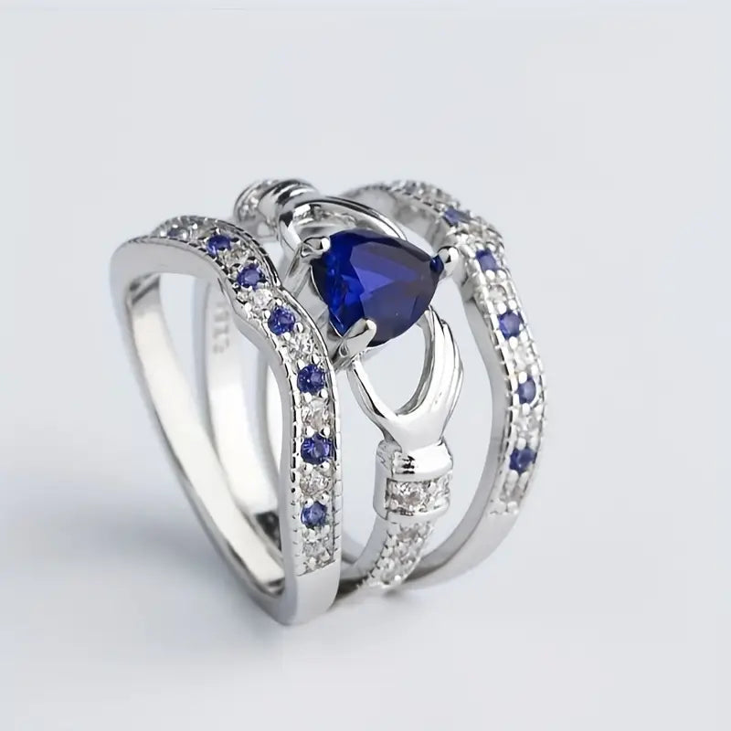 Eternal Lux Azura Ring Set | White Gold 0