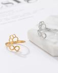 Eternal Paw | Adjustable Infinity Ring | Stainless Steel Pet Tribute | Heartfelt Keepsake 4