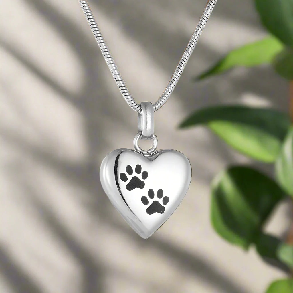 Eternal Paw | Pet Memorial Necklace | Heart-Shaped Pendant | Keepsake Jewelry 0