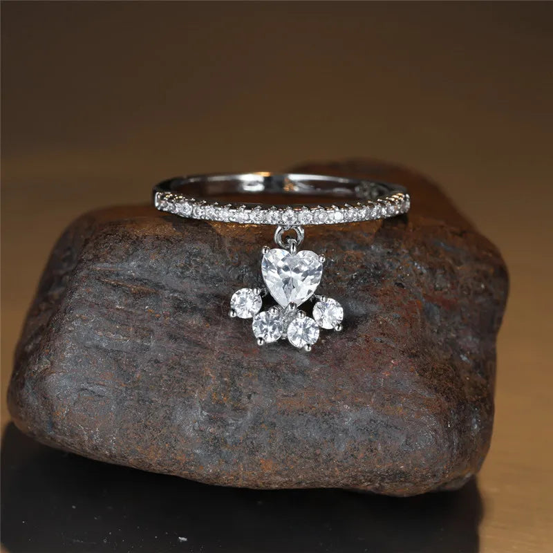 Feline Fantasy | Cat Jewelry | Animal Accessories | Vintage Heart Ring 4