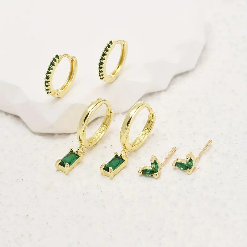 Fiorenza Viridelle Earrings Set | Gold 0
