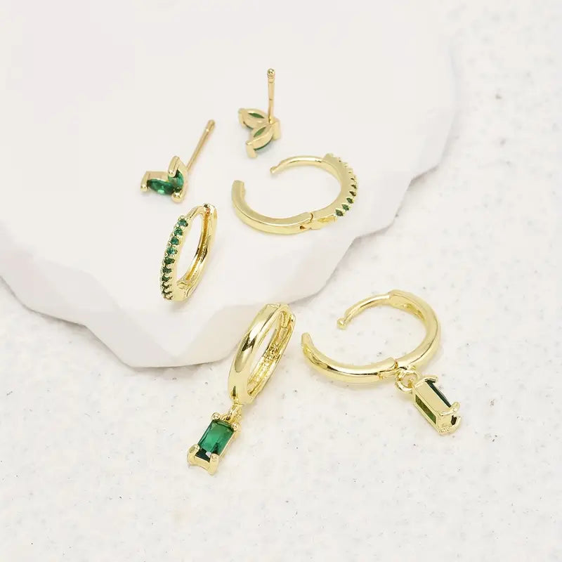 Fiorenza Viridelle Earrings Set | Gold 1