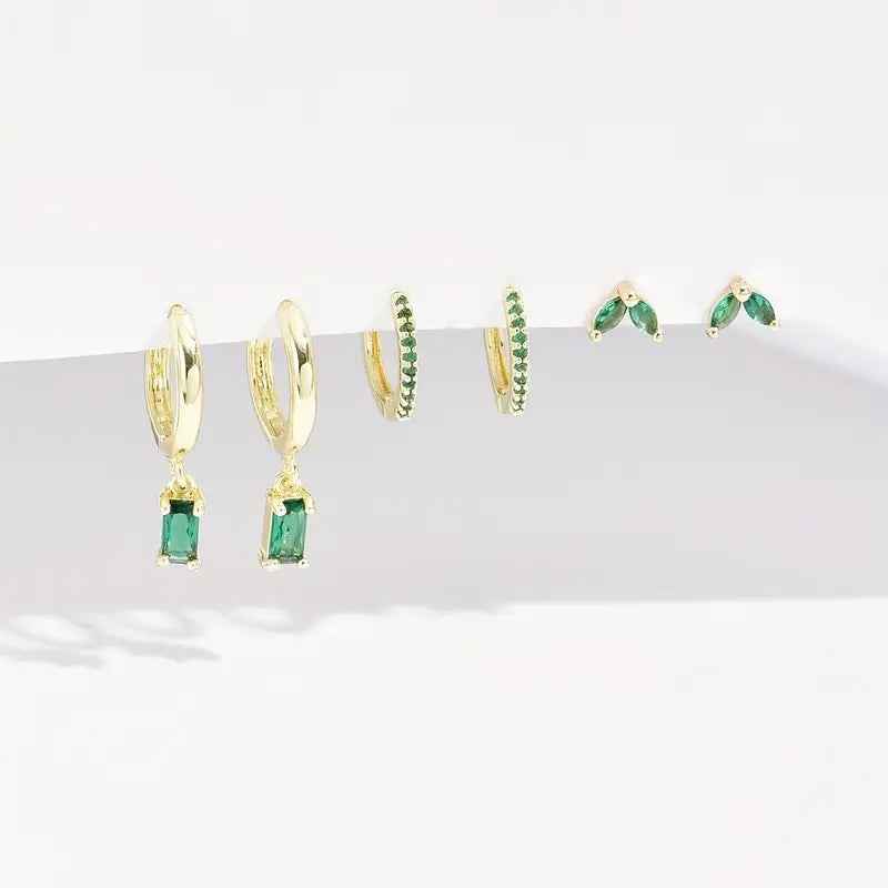Fiorenza Viridelle Earrings Set | Gold 2