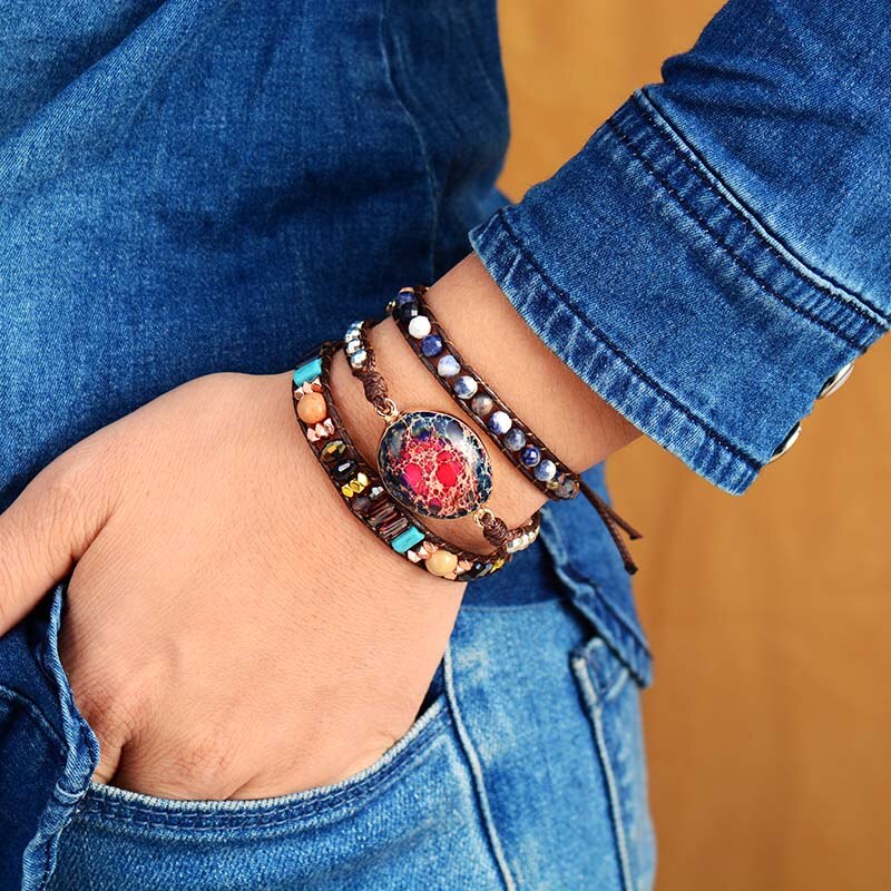 Fire Imperial Jasper Bracelet | Jasper 1