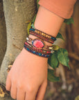 Fire Imperial Jasper Wrap Bracelet | Natural Stones 3