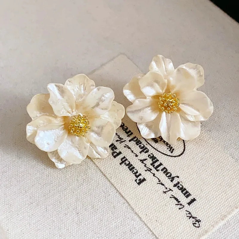 Floral Stud Earrings | Acrylic 3