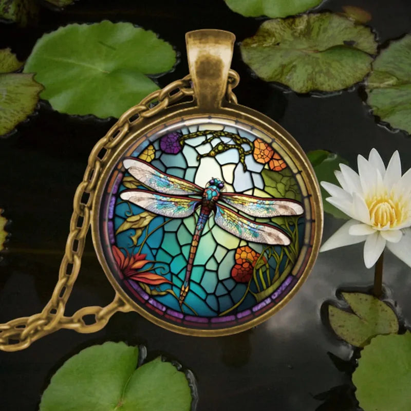 Forest Spirit Animal Glass Pendant Necklace | Glass 0