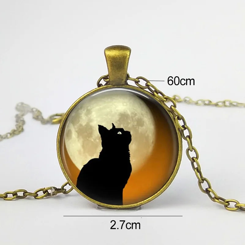 Forest Spirit Animal Glass Pendant Necklace | Glass 4