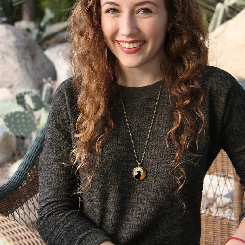 Forest Spirit Animal Glass Pendant Necklace | Glass 5