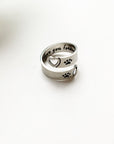 Forever Love Paw Print Ring | Adjustable Ring | Stainless Steel Ring | Pet Lover Jewelry 2