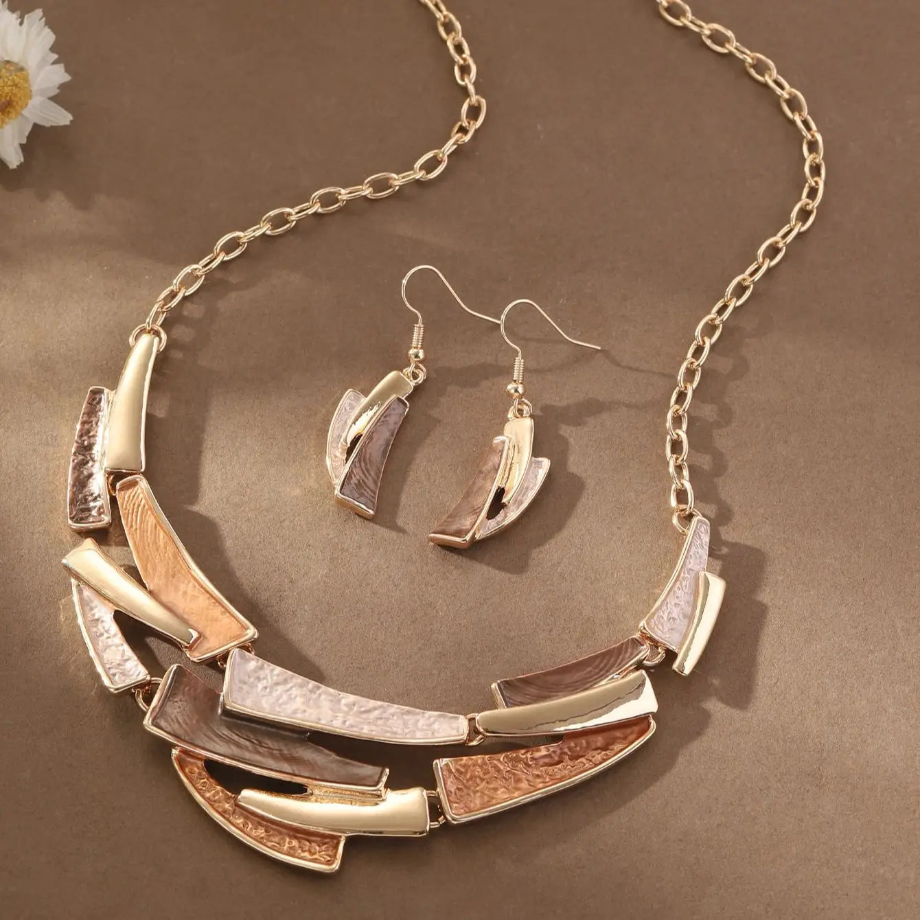 Geometric Enamel Jewelry Set | Enamel 1