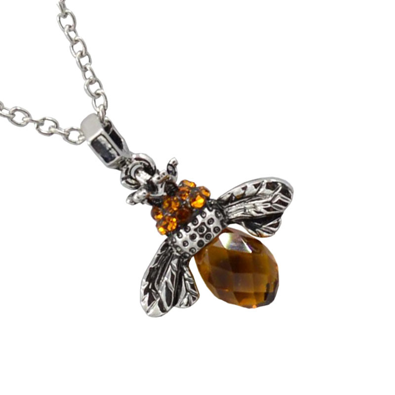 Golden Bee Spirit Necklace | Silver 0