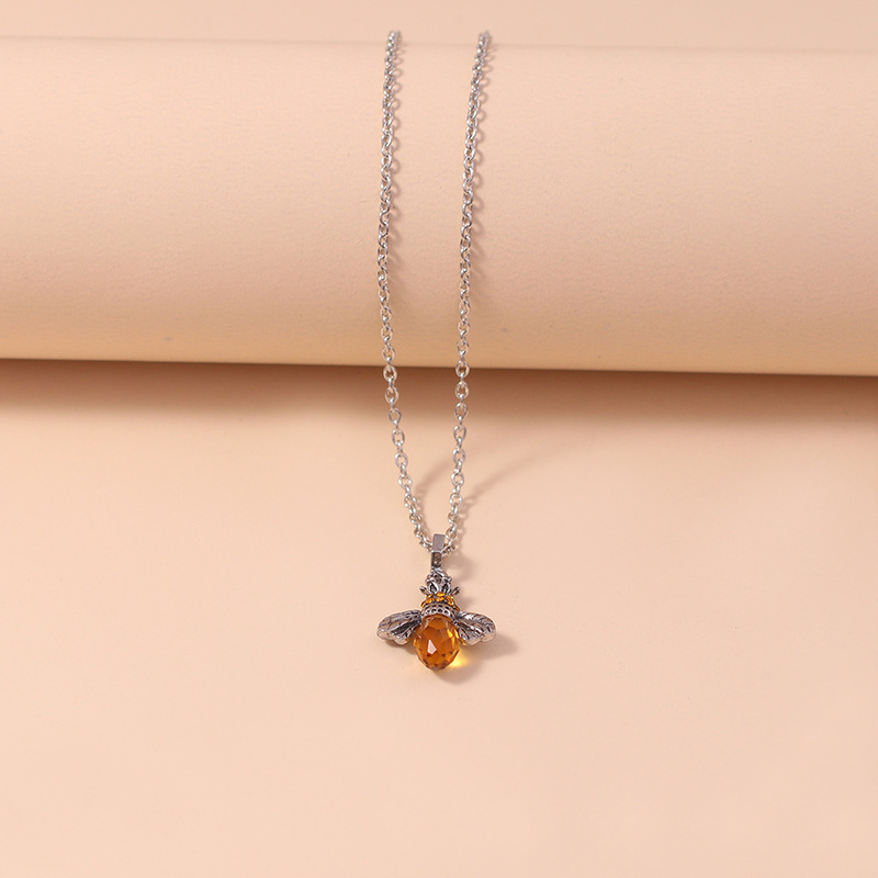 Golden Bee Spirit Necklace | Silver 2