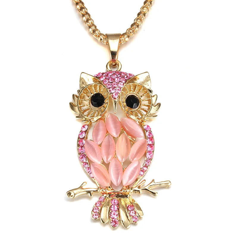 Golden Owl Locket Necklace | Premium Alloy 6