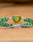 Green Jasper Love Bracelet | Vegan Leather 2