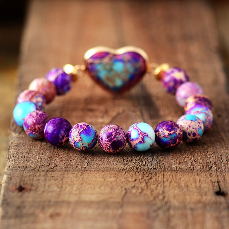 Handmade Purple Jasper Love Bracelet | Jasper 3