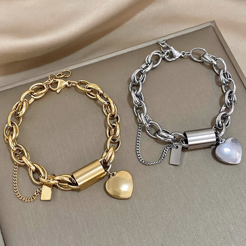 Heartened Chunky Bracelet | Gold 2