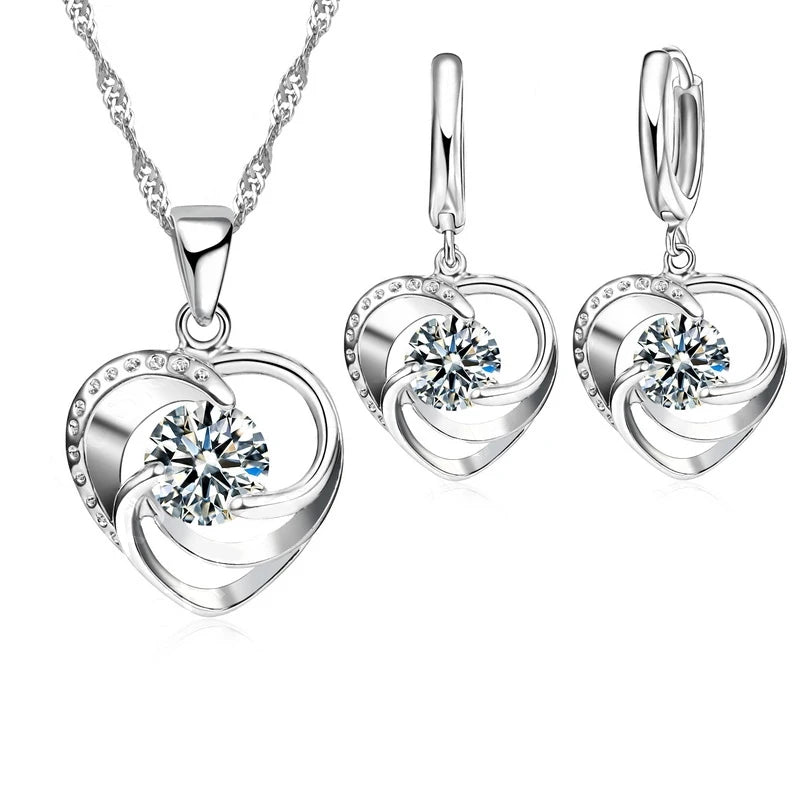 Heartfelt Jewelry Set | Sterling Silver 0