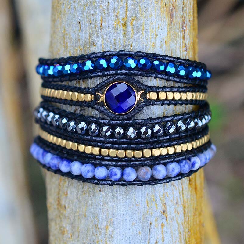 Hematite Protection Wrap Bracelet | Gemstone 2