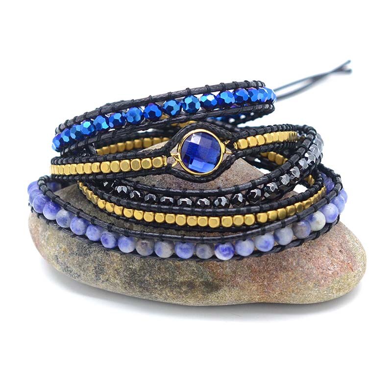 Hematite Protection Wrap Bracelet | Gemstone 4