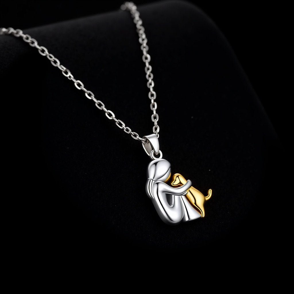 Hug Pendant Necklace Set | Sterling Silver 4