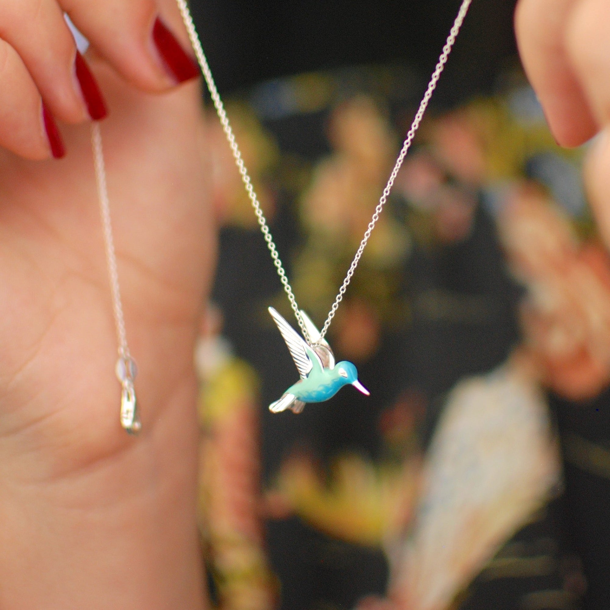 Hummingbird Pendant Necklace | Sterling Silver 0